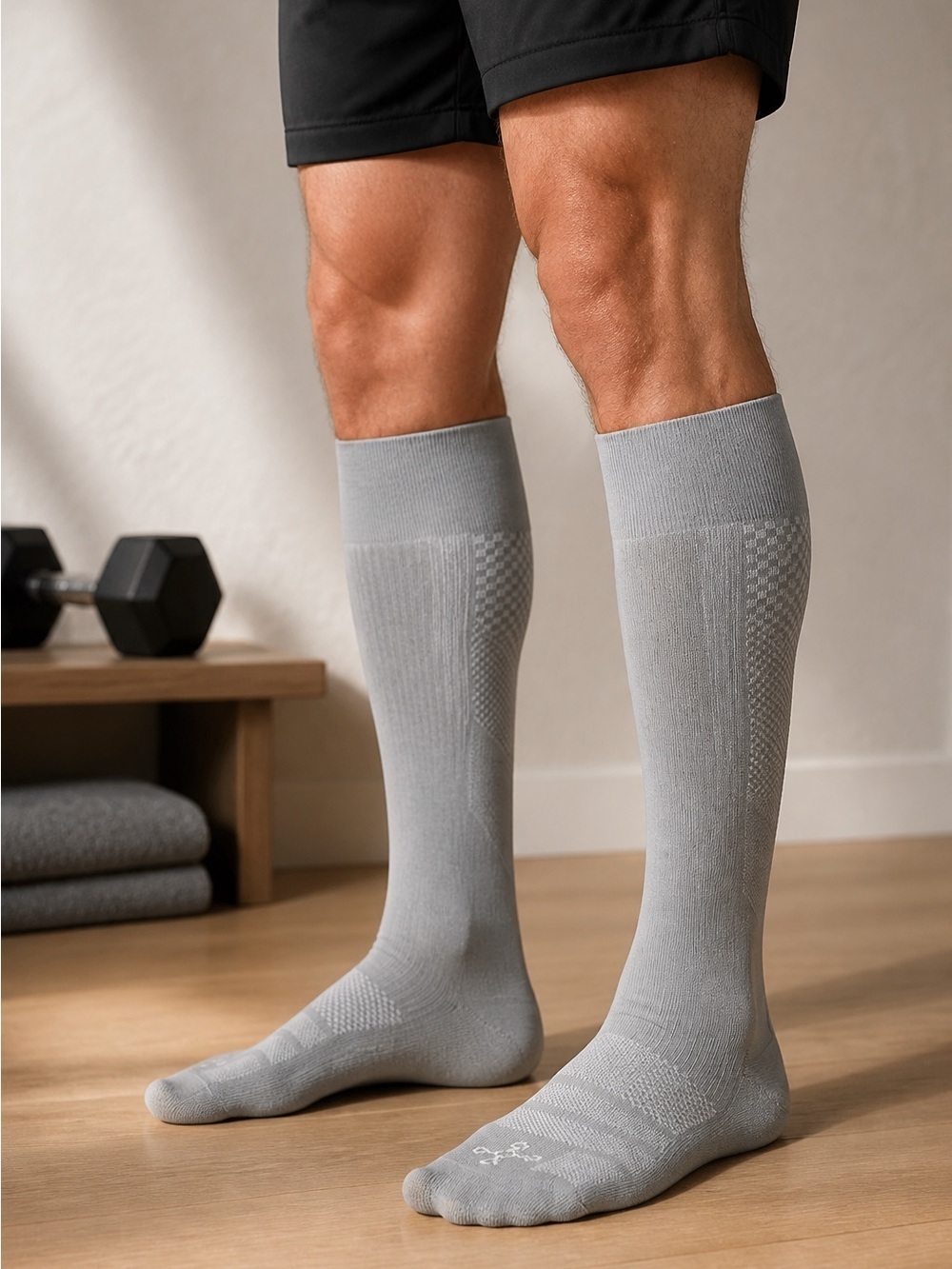 NWOT Tommie Copper Men’s Compression Socks Over The Calf - 2 Pair Large
